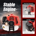 thumbnail image 6 of 52CC 1.7kw / 2.3hp Gas Powered Brush Broom Sweeper 6500-8500rpm 1-Cylinder, 2-Stroke Handheld Driveway Cleaning Turf Lawn Grass  Used to Sweep Snow, Leaves, Soil, Mud, 6 of 16