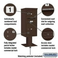 thumbnail image 6 of Salsbury Industries Pedestal Mounted Aluminum Parcel Locker, 6 of 7