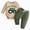 A51-Green, variant on Toddler Boy Romper 2PCS Fall Winter Outfits Embroidery Long Sleeve Solid Pants Set 0 3 6 12 18 24 Months Baby Green,3M