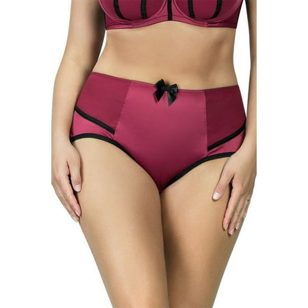 Women s Parfait 6917 Charlotte High Waist Brief Panty (Rio Red S)