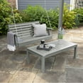 thumbnail image 2 of Highwood 4ft Weatherly Porch Swing with 1 Coffee Table - Outdoor, Eco-friendly, Synthetic Wood, 2 of 7
