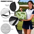 thumbnail image 6 of Psesaysky Golf Cart Seat Covers Universal Golf Cart Seat Blanket with 4 Pockets and Handle Fit for EZGO TXT RXV/Club Car DS Precedent Front Seats 2-Person Seats, Green Pickle, 6 of 8