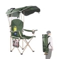 thumbnail image 3 of CycloneSound Portable Folding Camping Chair with Canopy Adjustable Shade for Beach, Camping, and Outdoor Activities, 3 of 5