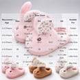 thumbnail image 3 of ABSUYY Boys Girls Bunny Slippers, Fuzzy Warm House Shoes, Non-Slip Indoor Slippers, Pink,Size 11.5 Little Kid, 3 of 8