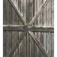 thumbnail image 3 of Rustic Duvet Cover Set Twin Size, Old Wooden Door with Planks Rustic Country Life Themed Architecture Building Doorway, Decorative 2 Piece Bedding Set with 1 Pillow Sham, Taupe, by Ambesonne, 3 of 3