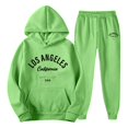 thumbnail image 4 of SGMVNU Sweatsuits for Men 2 Piece Hoodie Tracksuit For Fashionable Workout Wear And Outdoor Activities Casual Running Jogging Sport Comfort Suit Sets(Green, L), 4 of 4