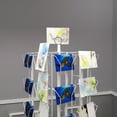 thumbnail image 2 of FixtureDisplays® 64 Adjustable Pockets Display Rack 5x7 7x5 up to 9.3" Wide X 8" Tall Cards, 1.27" deep Pockets, Double Tier Greeting Post Card Christmas Holiday Spinning Rack Stand White 10139-WHITE, 2 of 12