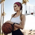 thumbnail image 4 of Diademas de entrenamiento para mujeres y hombres, banda para el sudor, bandas elásticas para el sudor, diademas anchas para deportes, ejercicio físico, tenis, correr, gimnasio, baile, atletismo, 4 of 5