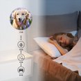 thumbnail image 4 of Round Wall Clock,Smiling Golden Retriever Dog In Blue Violet Flower Field,Silent Non-Ticking Wall Clock Decor for Home Office Kitchen Living Room Bedroom(12inch), 4 of 4
