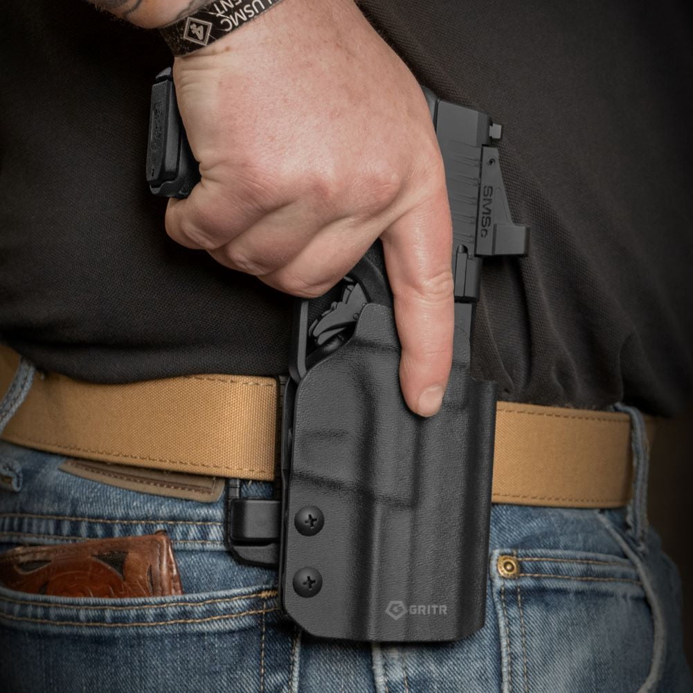 GRITR OWB Kydex Right Hand Gun Holster for Springfield Armory Hellcat