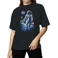 thumbnail image 2 of Officially Licensed NASA Astronaut Lunar Walk Design Women's T-shirt, 2 of 3