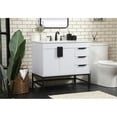 thumbnail image 2 of Elegant Decor Eugene 36" MDF Single Bathroom Vanity with Backsplash in White, 2 of 8