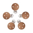 thumbnail image 3 of 10 Piezas Bebé Chupete Clips De Madera Titular De La Dentición De La Dentición 3 Agujeros Sunnimix Tenedores de clips de madera de chupete, 3 of 8