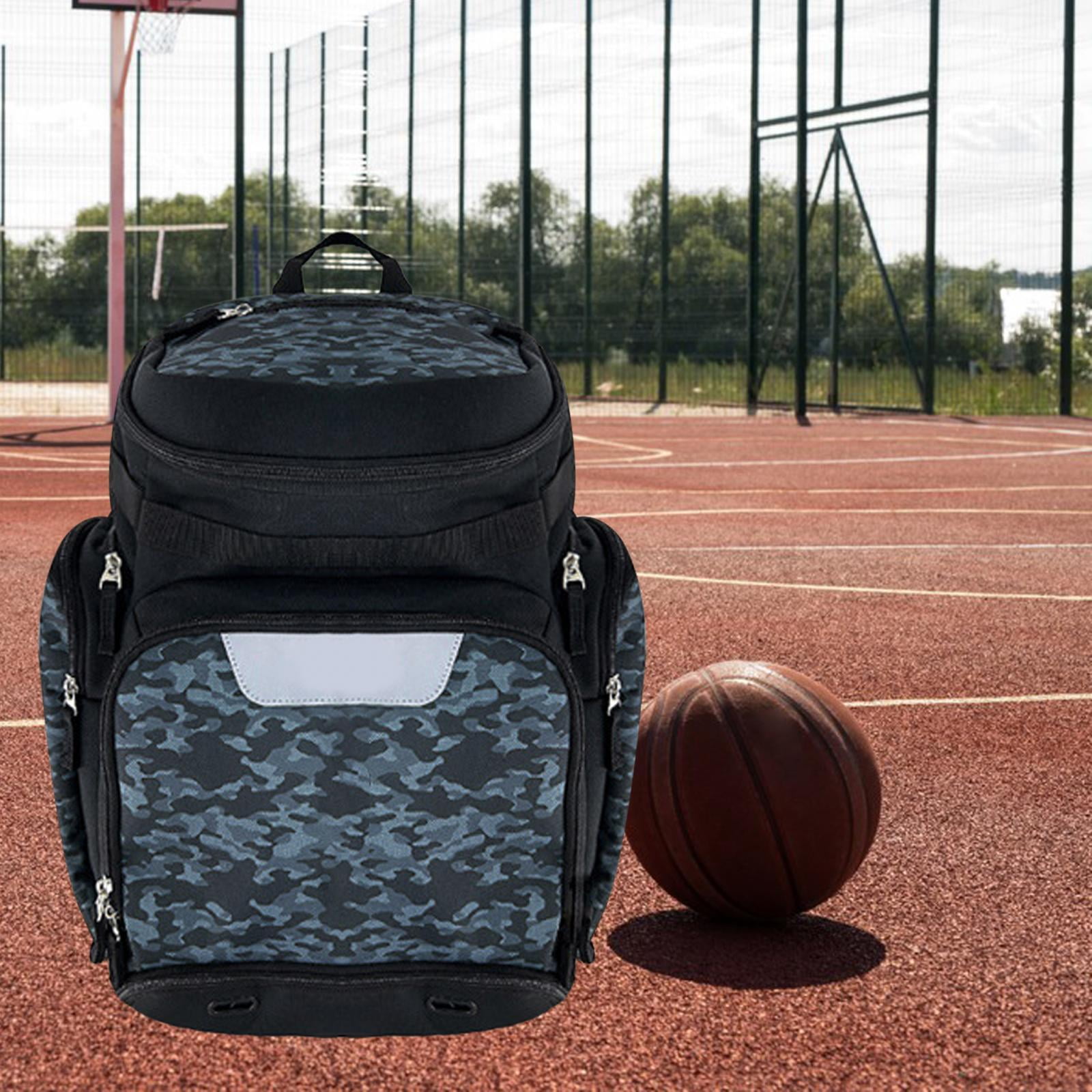 Basketball Soccer Bag Travel Bag with Shoe and Ball Compartment Sport Bag for Purpose Baseball Bag Large Capacity Blue