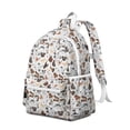 thumbnail image 2 of Dachshund Dog Boston Terrier Dog Backpack for School,Cute School Bag,Schoolbag with Adjustable Shoulder Straps & Padded Back,13.4"x11"x4.7", 2 of 6