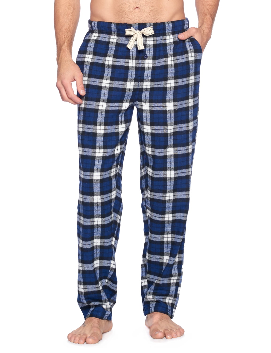 Ashford & Brooks Mens Super Soft Flannel Plaid Pajama Sleep Pants ...