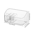 thumbnail image 3 of Linyer Transparent Cosmetic Organizer Toiletry Holder Storage Lipsticks Case Compartments Large Capacity Home Desktop Portable Boxes, 3 of 8