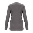 thumbnail image 5 of Gustave Women's V Neck Long Sleeve T-Shirts Fashion Cross Wrap Tops Solid Casual Loose Tunic Blouse Tee for Fall Winter "Gray, M", 5 of 5