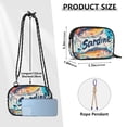thumbnail image 4 of FORMRS Mini Crossbody Bag for Women Adjustable Rope Shoulder Casual Phone Purse, Yellow Sardines Pattern, 4 of 7