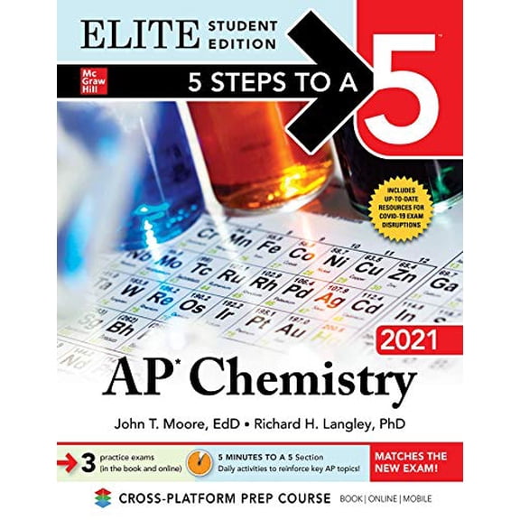 Pre-Owned 5 Steps to a 5: AP Chemistry 2021 Elite Student Edition (Paperback) 1260464628 9781260464627