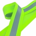 thumbnail image 4 of Sew on High Visibility Hi Vis Retro reflective fabric tape (2" x 5 yds, Lime/Silver), 4 of 5