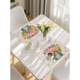 thumbnail image 5 of Spring Floral Placemats Set of 12, Watercolor Lavender Daisy Butterflies Linen Placemats for Dining Table, Place Mats for Kitchen Tabletop, Waterproof Wipeable Dining Table Mats Set, 5 of 9