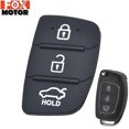 thumbnail image 1 of Almohadilla de goma de repuesto de 3 botones para Hyundai Creta I20 I40 Tucson Elantra Santa Fe Solaris Ix35 Ix45 llave remota de reparación de coche Fob-hao, 1 of 1