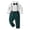 Army Green, variant on Zecgelong Toddler Boys Long Sleeve Shirt Tops And Pants 3PCS Child Kids Gentleman Bowtie Fall Winter Set&Outfits Overalls Boys 2 Piece Set Size 18-24 Months