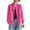 Hot Pink-linen shirts for women, variant on Hfnxid Womens Cotton Linen Shirt 3/4 Sleeve Button Down Shirt V Neck Button Lightweight Roll Sleeve Tops Trendy Casual Work Blouse -White