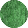 thumbnail image 1 of Ahgly Company Indoor Round Abstract Emerald Green Modern Area Rugs, 6' Round, 1 of 4