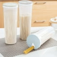 thumbnail image 4 of MesaSe Multifunction Noodle Storage Box Spaghetti Rice Dry Food Container Nuts Beans Grain Kitchen Organizer Storage Case, 4 of 9