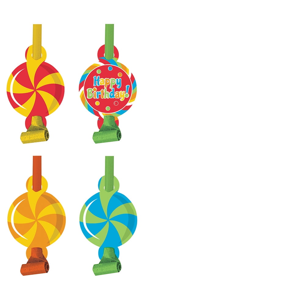 Sugar Buzz 8-Count Birthday Party Blowouts