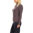 thumbnail image 3 of Women's Casual Solid Long Sleeve Fitted Turtleneck Sweater Top, 3 of 5