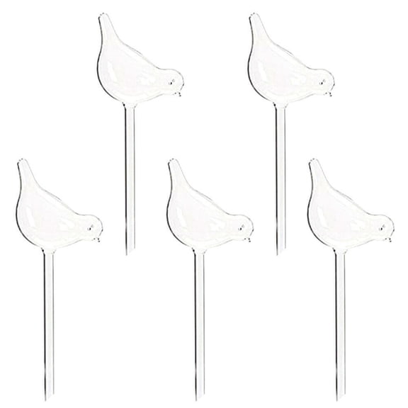5PCS Plant Watering Devices Globes Bird Shaped Premium Plant Waterer Self Watering Spike