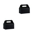thumbnail image 2 of Caja de almacenamiento Bewildely portátil para pasteles y Regalos 2piezas Negro, 2 of 6
