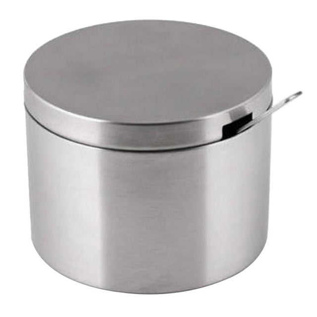 Luzkey Récipient d'Assaisonnement en Acier Inoxydable Servant Cuillère à Condiment Organisateur de Stockage d'Épices et de Poivrons