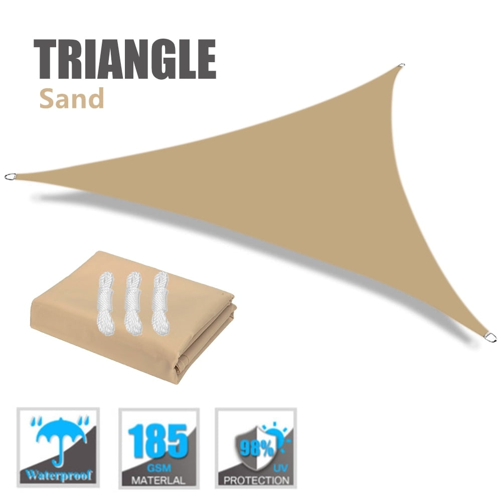 6.6x6.6x6.6FT Shade Sail, Sun Shade Sail Triangle Waterproof for Garden ...