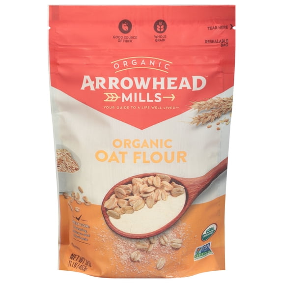Arrowhead Mills Organic Oat Flour 16 oz (Pack Of 6)