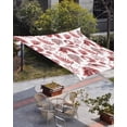 thumbnail image 3 of Sun Shade Sail 8'x10' Red Herbs Ferns Rectangle Sun Shade Sails Canopy Waterproof Nature Leaves Plant Outdoor Sunshades Sand UV Block Cover Shades Cloth for Patio Backyard Garden Deck Porch Lawn, 3 of 9