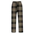 thumbnail image 4 of Delayuji Business Casual Pants for Men Fashion Men's Casual Plaid Loose Sports Plaid Pajama Pants Pants Men's Casual Pants Mens Casual Pants Gray M, 4 of 5