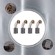 thumbnail image 5 of 2 pairs 12 x 9 x 6 mm coal brushes Electric tool for electric percussion motor, 5 of 5
