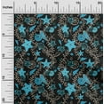 thumbnail image 2 of oneOone Cotton Cambric Aqua Blue Fabric Beach Starfish &Shell Quilting Supplies Print Sewing Fabric By The Yard 56 Inch Wide, 2 of 4