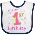 thumbnail image 3 of Inktastic It's My First Birthday Boys or Girls Baby Bib, 3 of 4
