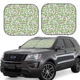 thumbnail image 2 of Daiia Happy Frogs 2PCS Car Windshield Sun Shade, Foldable Sun Shield for Car Front Window, Auto Sun Blocker Visor Protector Universal for Truck SUV Pickup-Large, 2 of 7