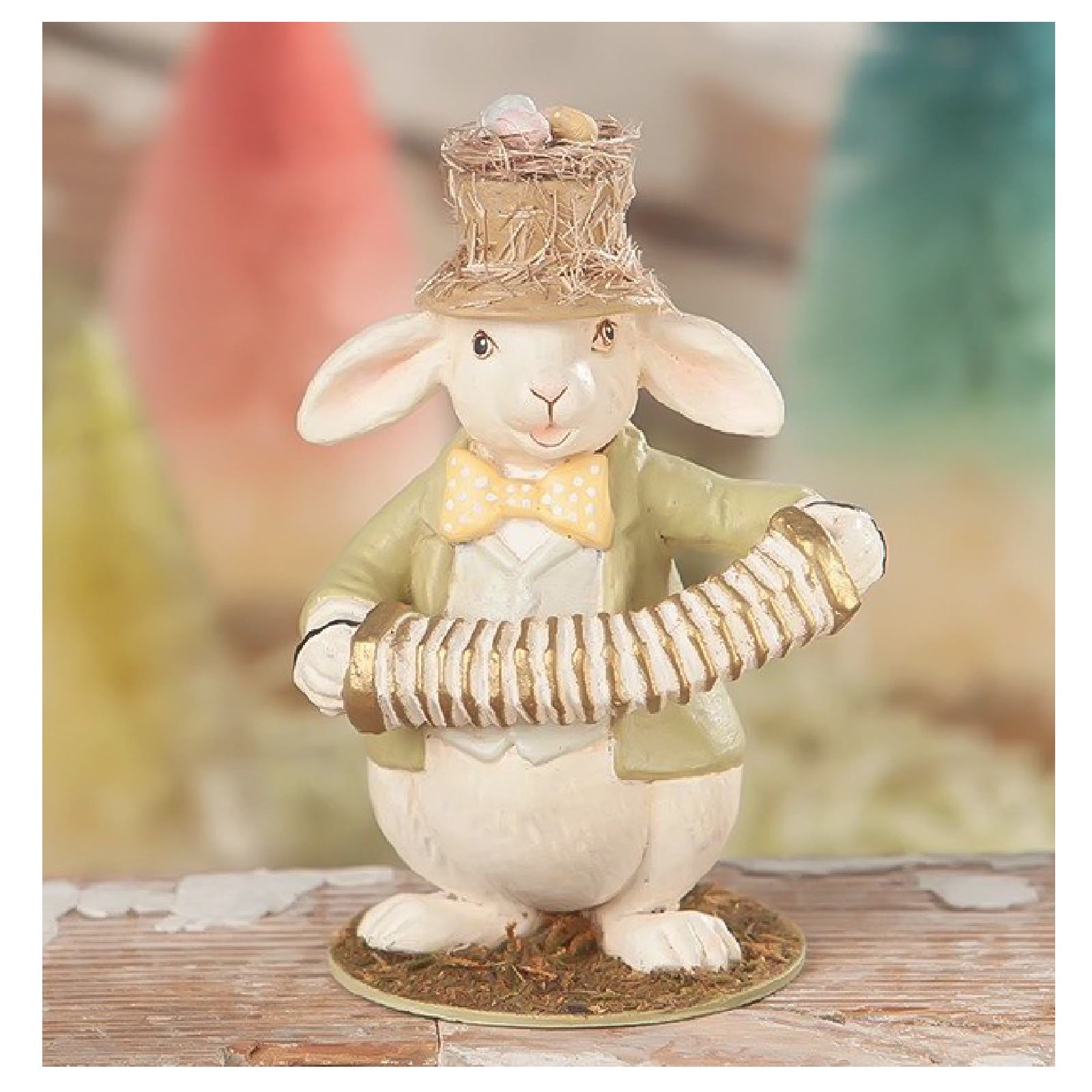 Bethany Lowe Easter Musical Rabbit Bunny Animal Retro Vintage Style ...