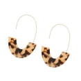 thumbnail image 3 of Minnieouse 1 par de aretes en forma de U con estampado de leopardo para niñas adolescentes Light Tortie Type3 NO3 Minnieouse AP010170-13, 3 of 6