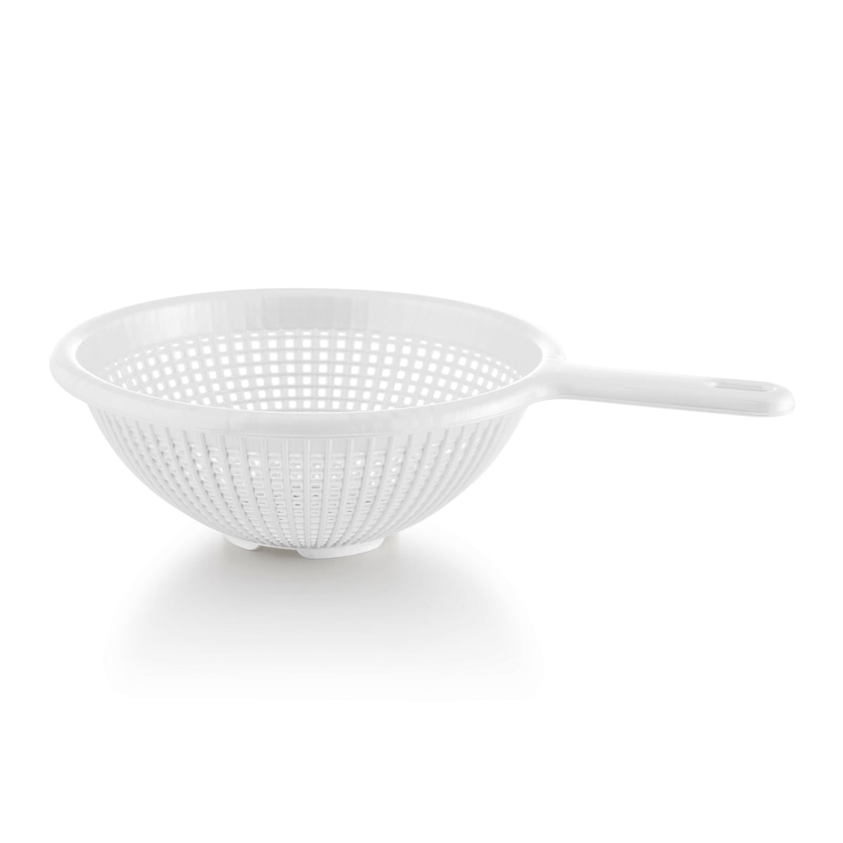 White cheap plastic colander