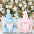 thumbnail image 3 of Angel Swedish Gnome Winter Tomte Xmas Ornaments Tabletop Decoration for Holiday Festival Feather Wing Dwarf Decor Angel Plush Doll Gnomes Christmas Gift, 3 of 7