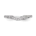 thumbnail image 4 of 14K White Gold Ring Band Wedding Diamond Round, 4 of 7