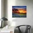 thumbnail image 4 of Nawypu Canvas Wall Art for Living Room Bedroom Texas Landscape Scenery Sunrise Dawn Rural Scene Springtime Big Large Wall Art Decor Framed Painting Wall Pictures Prints Artwork Office, 4 of 5